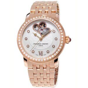 Frederique Constant Women's Automatic Rose Gold Watch 34 MM FC-310WHF2PD4B3